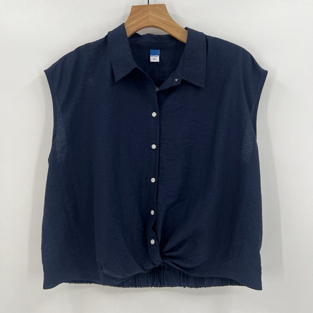 NWOT Old Navy Dolman Sleeve Twist Front Cropped Shirt
